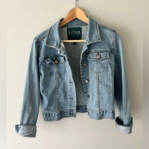 Vintage BITTEN Sjp Light Wash Denim Jacket M
